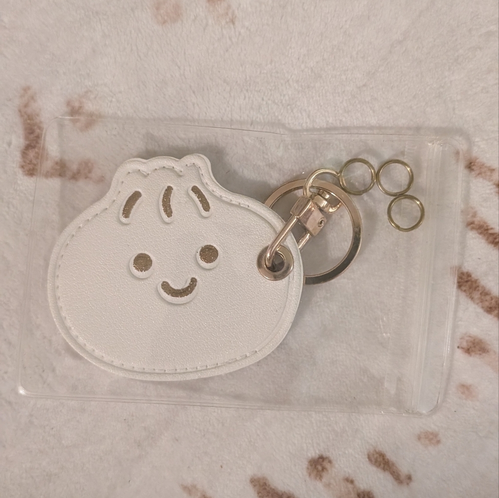 White Keychain Accessory